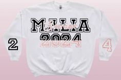 Custom 2024 graduation sweat shirt! Font can be in glitter or plain color. Please include the correct spelling of name and what colors you would like on the shirt in the personalization box. 2024 Graduation, Milwaukee Wi, Plain Color, Milwaukee, Sweat Shirt, Gender Neutral, Bathing Beauties, Adult Outfits, Glitter