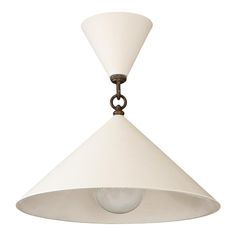 a white light hanging from a ceiling fixture