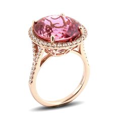 Large, and unbelievably clear, this 13.68 carats Pink Tourmaline that was mined in Brazil is a rare find. The gems pink hues match perfectly with the 14K rose gold bringing out the best the gem has to offer. Set with a halo of diamonds that highlight the ring, you will feel the ring’s design almost wrap around your finger like a glove.
LCK20234-PT
#373754 Pink 14k Rose Gold Jewelry With Halo Setting, Formal Pink Morganite Rings, Luxury Pink Tourmaline Rings, Pink Round Cut Tourmaline Jewelry, Pink Gemstone Rings In 14k Rose Gold, Formal Rose Gold Tourmaline Rings, 14k Rose Gold Ring, Detailed Ring, Garnet Earrings