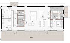 the floor plan for a small house with two bedroom and living room, including an office area