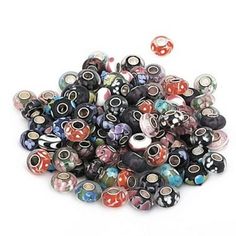 a pile of beads sitting on top of each other