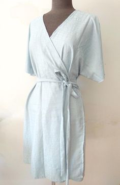 Wrap Dress. Kimono Dress. Summer wrap dress. Linen Wrap | Etsy Blue Wrap Dress With Tie Waist, Linen Wrap Dress With Tie Waist, Fitted Summer Wrap Dress With Kimono Sleeves, Summer Midi Dress With Kimono Sleeves, Summer Midi Dress With Kimono Sleeves For Daywear, Fitted Wrap Dress With Kimono Sleeves For Summer, Summer Formal Midi Dress With Faux Wrap, Summer Formal Faux Wrap Midi Dress, Formal Summer Midi Dress With Faux Wrap