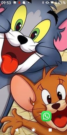 two cartoon mouses with one holding the other's head and another looking at it