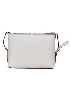 Make a statement with this Kate Spade Harlow crossbody! It's made with luxurious pebbled leather and features a chic slip front pocket, along with an adjustable strap – so you can always wear it just the way you like it. Whether you're out for the day or a night on the town, this bag will be your new go-to. Get ready to sashay and slay! Pebbled leather Metal pinmount logo Two way spade jacquard lining Interior: back slip pocket Exterior: front slip pocket Top zip closure Height 7.2" Width 9.92" Classic Crossbody Shoulder Bag With Pebbled Texture, Classic Pebbled Crossbody Shoulder Bag, Elegant Crossbody Bag With Pebbled Texture, White Pebbled Leather Crossbody Bag, White Pebbled Leather Bag With Adjustable Strap, Kate Spade Textured Leather Crossbody Bag, Kate Spade Pebbled Leather Bag With Removable Pouch, French Girl Chic, Classic Wardrobe Staples