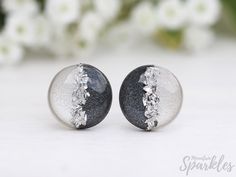 Beautiful gray and silver stud earrings! Minimalist earrings are perfect for everyday wear or special occasions. They can be a wonderful gift for yourself or a friend! ➤LISTING INCLUDES: ➣ one pair of gray, beige and silver stud earrings ➣ size:  diameter 0.9 cm (0.35 inches) or 1 cm (0.39 inches) ➤MATERIALS: ➣ Surgical Steel Posts or Titanium Posts ➣ Rubber Backs.  ➣ Polymer Clay Base.  ➣ Jewelry Resin. ■ ■ Combined shipping! You will only pay once no matter how much you order ■ ■ Stud earrings Diy Earrings Studs, Navy Blue Earrings, Black Stud Earrings, Titanium Earrings, Minimalist Studs, Earrings Bridesmaid, Tiny Earrings, Earrings Dainty, Earrings Minimalist