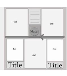 an image of a table with four different sections and the text date 4x5