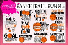 Basketball SVG, Bundle Pack, svg design, Boy, Girl, Shirt svg, live love basketball svg, basketball cut file, basketball mama, cameo, cricut These files can be used with (but not limited to): Design Space (Cricut) Silhouette Studio (Cameo 1, 2 and 3) Inkscape Corel Draw Adobe Illustrator Sure Cuts A Lot (SCAL) Please be sure to have the correct software for opening and using these file types. NO REFUNDS will be given < WHAT YOU GET > 1 zipped file with: 11 SVG file 11 EPS file 11 PDF file Basketball Slogans, Girl Shirt Svg, Basketball Tshirt Designs, Basketball Signs, Basketball Mom Svg, Basketball Mom Shirts, Scarlett Rose, Social Worker Gifts, Basketball Svg