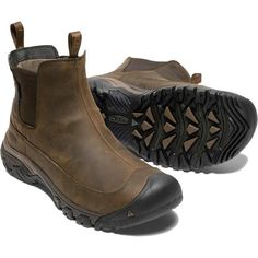 Keen Men's Anchorage III Waterproof Boot Slip On Work Boots, Waterproof Winter Boots, Keen Shoes, Shoe Repair, Snow And Ice, Pull On Boots, Boots Brown, Nubuck Leather, Waterproof Boots