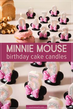 Our Minnie Mouse birthday candles are perfect as cake toppers or as birthday party decor! We love to create Disney inspired candles and our Minnie Mouse candles are perfect for any special occasion event you are planning. They also make great gifts for any Disney obsesed people in your life. If you're looking for unique party decor, consider getting these one of a kind Minnie Mouse candles. Birthday Cake Unique, Minnie Mouse Candle, Minnie Mouse Birthday Cake, Unique Party Decor