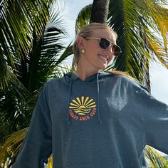 It’s that time of year when beach days get a little more ✨cozy✨ Ocean At Sunset, Chasing The Sun, Sunset Lover, Hoodie Xxl, By The Ocean, Unisex Accessories, Drawstring Pouch