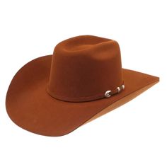 Style number: RFTHSP-CJ42RU. Rust hat. Premium 6x fur felt. Monochromatic hat band. 3 piece silver stone. 4 5/8" cattleman crown. 4 1/4" brim. Hat pin. Anderson Bean Boots, Felt Cowboy Hat, Cody Johnson, Stetson Hat, Felt Cowboy Hats, Navy Hats, Fashion Forms, Bean Boots, Riding Gear