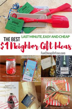 the best last minute easy and cheap $ 1 neighbor gift ideas from fun cheap or free