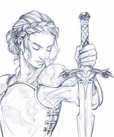 Female Knights, Arte Sketchbook, Art Poses, Drawing Poses, A Drawing, Drawing Techniques, Art Drawings Sketches, Art Reference Poses, Fantasy Character Design