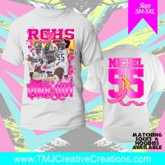 CUSTOM SPORTS BUNDLE Be unique at your son or daughters next Event with the Custom Tshirt  PINKOUT SENIOR NIGHT Pink Custom Senior Night Shirt Senior Night Shirt Custom Football Shirt Basketball Shirt Football Long Sleeve Shirt UNISEX SHIRTS ARE FOR BOTH MEN AND WOMEN THEREFORE THEY RUN BIG FOR WOMEN Material: All White Shirts are 100% Polyester Cotton Feel Sublimated Print. Color Shirts are Cotton and Screen Print Shirt Material: Color Shirts Cotton/ White Shirts Polyester Sizes are Unisex: Ple Senior Night Football Shirts, Pink Graphic Print Sublimation Top For Sports Events, Pink Graphic Print Sublimation Design For Sports Events, Sports Team Name Pink T-shirt, Pink T-shirt With Team Name For Sports Season, Pink Sublimation Print Tops For Sports Events, Sporty Pink Tops With Sublimation Print, Sporty Pink T-shirt For Cheerleading, Pink Sporty T-shirt For Cheerleading