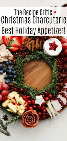 the recipe circle for christmas charcuteries is best holiday appetizer