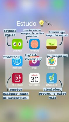 an iphone screen showing the spanish language and its different languages, including words on it