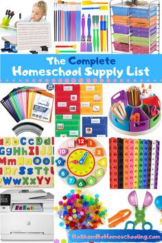 the complete homeschool supply list for kids