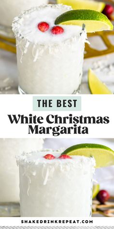 the best white christmas margarita recipe