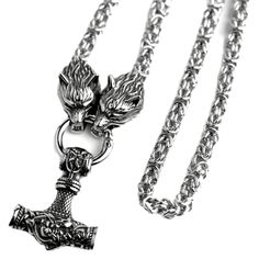 PRICES MAY VARY. 1) Premium Quality: Made from high-quality stainless steel, our necklace is durable, rust-resistant, ensuring long lasting wear. 2) Viking Culture: Our Thor Hammer Necklace is inspired by the powerful Mjolnir, the hammer of the thunder god Thor in Norse mythology. It's a symbol of strength, protection, and blessing. 3) Unique Gift Idea: Surprise your loved ones with this meaningful and stylish Mjolnir Necklace. It's a great gift for your boyfriend, husband, brother, or any man w Mjolnir Necklace, Hammer Necklace, Thor's Hammer Necklace, Thunder God, Hammered Necklace, Thor Hammer, Viking Culture, Talisman Jewelry, Viking Necklace