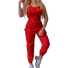 Cute Cargo Overalls Jumpsuit. Adjustable Straps. Zip Back Closure. Brand New Never Worn. Size Is Xs/2. Measurements Taken In Inches While Laying Flat: Bust(Armpit To Armpit): 16 Inseam: 27 Hip: 19 Material: 100% Polyester Add To Bundle To Save! (C1-3) Casual Red Cotton Jumpsuits And Rompers, Red Overall Jumpsuit With Pockets, Casual Red Overall Jumpsuits And Rompers, Red Fitted Casual Jumpsuits And Rompers, Fitted Red Casual Jumpsuits And Rompers, Red Fitted Casual Jumpsuit/romper, Red Fitted Casual Jumpsuit, Cargo Overalls, Utility Romper