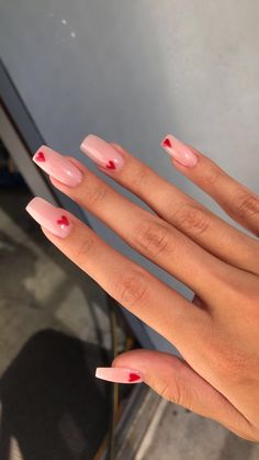 February Nails, Classy Acrylic Nails, Red Nail, Classy Nails