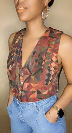 Vintage Beldoch Popper vest/80's fashion.  Approximate Measurements: Bust: 17 inches  Length: 20inches 90s Catalog Fashion, 90s Vest Outfits, 90s Catalog, Vince Leather Jacket, Vintage Fashion 80s, Catalog Fashion, 90s Vest, Fashion Vest, 80's Fashion