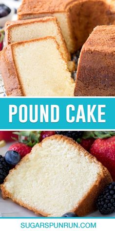 this pound cake is so good and it's ready to be eaten