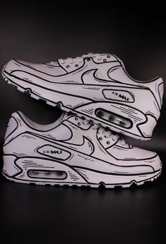 Custom Nike Air Max 90 "Comic Black & White" unique and handpainted sneaker - handpainted and exclusive - we only use special leather colors and finish all our customs with a special finisher that protects the colors so that the custom design will stay forever on the shoes. Artistic Leather Sneakers With Custom Artwork, Artistic Hand Painted Leather Custom Sneakers, Artistic Low-top Leather Custom Sneakers, White Leather Sneakers With Custom Artwork, Artistic Hand Painted Leather Sneakers, Artistic Leather Custom Sneakers For Streetwear, Black Hand Painted Leather Sneakers, Hand Painted Black Leather Sneakers, Custom Air Max 90