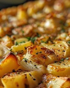 Oven Fried Potatoes and Onions Recipe Oven Fried Potatoes, Onion Recipes, Fries In The Oven, Fried Potatoes, Oven