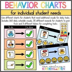 behavior chart for individual student needs