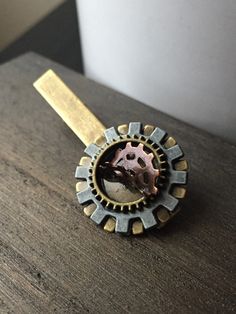 Steampunk Tie Clip Mens Tie Clip Mens by ArcanumByAerrowae Steampunk House, Steampunk Design, Steampunk Jewelry, Steampunk Fashion, Ties Mens, Tie Clip, Bracelet Watch, Mens Accessories