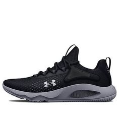 Under Armour HOVR Rise 4 'Black Mod Grey' 3025565-001 (SNKR/Low Top/Training) Black Athleisure Sneakers With Ventilation, Under Armour Fade-resistant Sneakers For Streetwear, Black High-top Breathable Mesh Sneakers, Black High-top Sneakers With Breathable Mesh, Black Low-top Ventilated Sneakers, Black Low-top Sneakers With Ventilation, Under Armour Black Running Shoes, Black High-top Sneakers With Ventilation, Under Armour Black Breathable Basketball Shoes