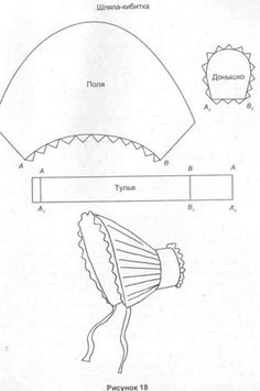 an open book with drawings and instructions on how to make hats