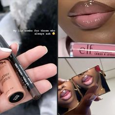 Jayda Wayda Lip Combo, Flawless Face Makeup, Glossy Lips Makeup, Birthday Makeup Looks, Lip Combos, Lip Gloss Makeup, Gloss Makeup, Makeup For Black Skin, Lip Makeup Tutorial