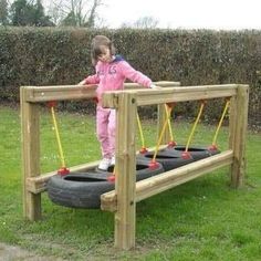 Diy Outdoor Toys, Diy Kids Playground, Kids Backyard Playground, Outdoor Play Areas, Diy Playground, Kids Outdoor Play, Natural Playground, Outdoor Toys For Kids, Backyard Play