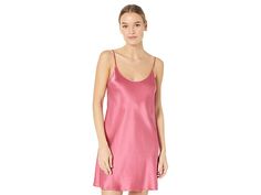 La Perla Silk Chemise - Women's Pajama : Wild Orchid : Indulge in beautiful sleepwear from La Perla. Adjustable shoulder straps. Straight hem hits mid thigh. 100% silk. Hand wash cold, line dry. Imported. Measurements: Length: 33 in Product measurements were taken using size SM. Please note that measurements may vary by size. Sleeveless Silk Sleep Slip Dress, Sleeveless Silk Slip Dress For Sleep, Feminine Satin Nightgown For Summer, Feminine Satin Summer Nightgown, Feminine Sleeveless Satin Sleepwear, Sleeveless Satin Sleepwear Feminine Style, Satin Slip Dress For Spring Loungewear, Spring Satin Slip Dress For Loungewear, Summer Satin Nightgown For Home