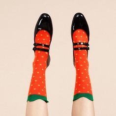 Hansel Strawberry Crew Socks Cute Cotton Socks For Fall, Playful Fitted Winter Socks, Hansel From Basel Socks, Playful Fitted Cotton Socks, Strawberry Socks, Fun Multicolor Spring Socks, Eco Hair, Playful Multicolor Knee-high Socks, Golden Family