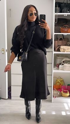 Midi Dress Winter, Midi Dress Outfit, Classy Fits, Online Closet, Look Younger, Classy Outfits, Chic Outfits, Dress Outfits, Cute Outfits