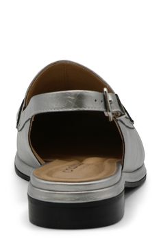 A textured, metallic faux leather brings a street-savvy finish to a slingback penny loafer, featuring a foam cushioned footbed to comfort your step. Adjustable slingback strap with buckle closure Synthetic upper, lining and sole Foam cushioned footbed Imported Flat Wedges, Charles David, Penny Loafer, Flat Sneakers, Black Metallic, Penny Loafers, New Arrival Dress, Loafers For Women, Dress With Boots