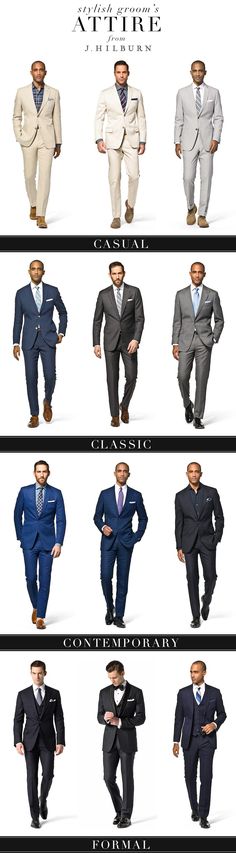 Men's Attire from J.Hilburn #menswear #texaswedding #groom Suits And Ties, Simpul Dasi, Ținute Business Casual, Terno Slim, Stil Masculin, Suits Men