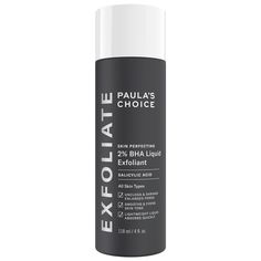 A daily leave-on exfoliant with two percent salicylic acid to sweep away dead skin cells, unclog pores, and visibly smooth wrinkles—practically overnight.Skin Type: Normal, Dry, Combination, and Oily Skincare Concerns: Pores, Uneven Texture, and Acne and BlemishesFormulation: LiquidHighlighted Ingredients:- Salicylic Acid (BHA) 2%: Penetrates pores to clear blemish-causing buildup and shed dead skin. - Green Tea: A potent antioxidant that soothes irritated skin while improving visible signs of a Bha Liquid Exfoliant, Liquid Exfoliant, Best Exfoliators, Peeling Facial, Paula's Choice, Paulas Choice, Facial Exfoliator, Best Skincare Products, Oily Skin Care