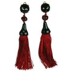 Yves Saint Laurent Haute Couture, Saint Laurent Haute Couture, Silk Tassels, Tassel Drop Earrings, Tassel Earrings, Tassel Necklace, Yves Saint Laurent, Tassels, Saint Laurent