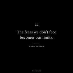 the tears we don't face becomes our limits - robinn shama quote