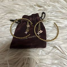 Euc Louis Vuitton Pierced Earrings Brass And Peach Accents With Small Lv Dangles In Center Of Hoops 2.25” Hoops Hard To Find Authentic With Dust Bag Louis Vuitton Jewelry, Pierced Earrings, Gold Hoop, Gold Hoop Earrings, Authentic Louis Vuitton, Earings Piercings, Shop Earrings, Dust Bag, Jewelry Earrings