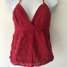 Melrose& Market Size Medium Cotton Tank Orange Cross Straps Boho Very Pretty New With Tags A 16 Casual Red Halter Top For Vacation, Beach Cotton Halter Top, Red Cotton Halter Top For Summer, Red Halter Neck Top For Day Out, Red Feminine Summer Tops, Red Halter Neck Summer Top, Orange Cami Tank Top For Summer, Summer Red Cotton Halter Top, Casual V-neck Halter Top For Beach