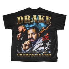 Drake champagne papi - dope bootleg vintage 90s tee shirt design Rap T Shirt, Champagne Papi, School 90s, 90s Tees, Tee Shirt Designs, Drake, Shirt Design, Concept Design, Old School