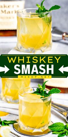 Don't wait too long before trying this whiskey smash recipe! So flavorful with hints of citrus and freshness, this king cocktail is a fun party cocktail everyone will enjoy. Serve this fun party cocktail at your next get-together!