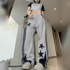 Product Information: Fabric: Composite fabric Popular elements: asymmetric Color classification: black light gray Material composition: 80% cotton, 20% other materials Pant length: long pants Size information: Size: S M L XL Size（cm） Pants length Hips S 101 94 M 102 98 L 103 102 XL 104 106 Prevention: 1. Asian sizes are 1 to 2 sizes smaller than European and American. I... Streetwear Wide Leg Bottoms With Star Print, Wide Leg Bottoms With Star Print For Streetwear, Star Print Wide Leg Bottoms For Streetwear, Wide Leg Star Print Bottoms For Streetwear, Wide Leg Cotton Pants With Star Print, Black Wide Leg Pants With Star Print, Cotton Wide Leg Pants With Star Print, Cotton Wide-leg Pants With Star Print, Black Straight Leg Pants With Star Print