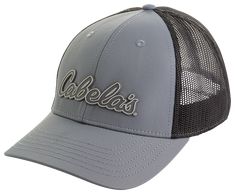 a gray and black hat with the word oakland on it's front, in grey mesh