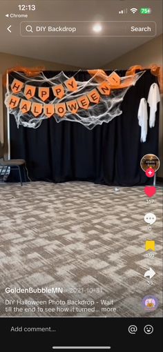 an image of a room decorated for halloween